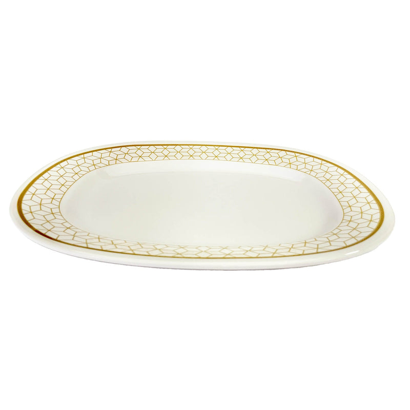 ROYAL MELAMINE ALVIN MELAMINE OVAL PLATTER 36 CM, GOLD COLOR