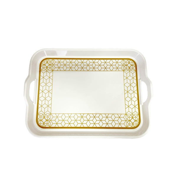 ROYAL MELAMINE ALVIN MELAMINE SMALL TRAY 38CM, GOLD COLOR