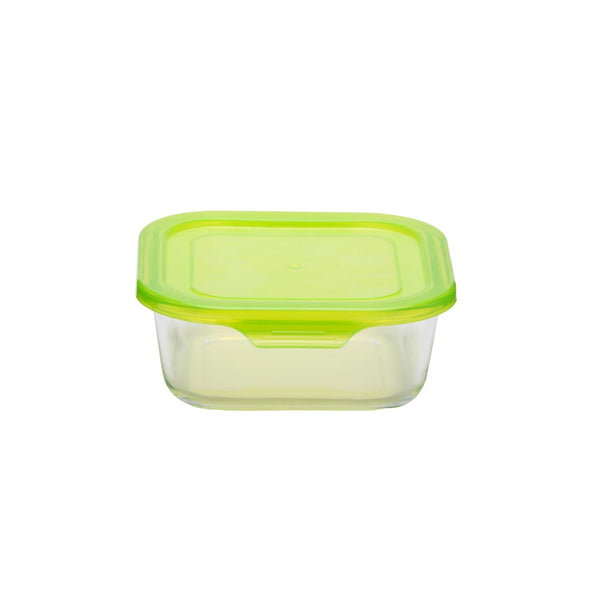 TALIONA BORO SQUARE STORAGE BOX 80 CL, GREEN/CLEAR COLOR