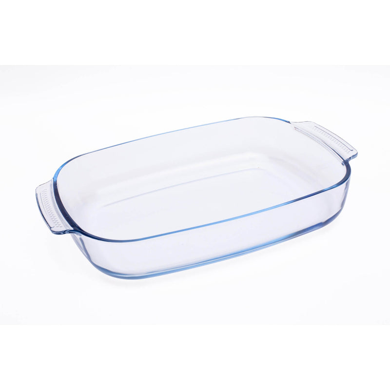 TALIONA BOROSILICATE  GLASS RACTANGLE BAKEWARE WITH HANDLE 2.7 LITER, CLEAR