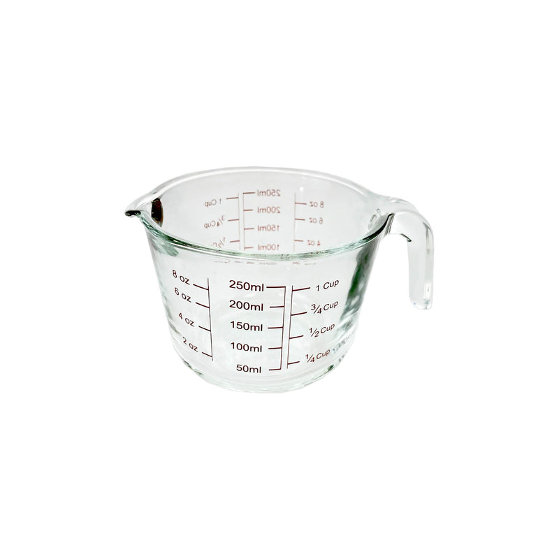 TALIONA BOROSILICATE  GLASS MEASURING CUP 0.25 LITER, CLEAR