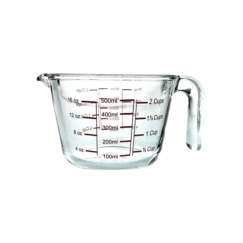 TALIONA BOROSILICATE  GLASS MEASURING CUP 0.50 LITER, CLEAR