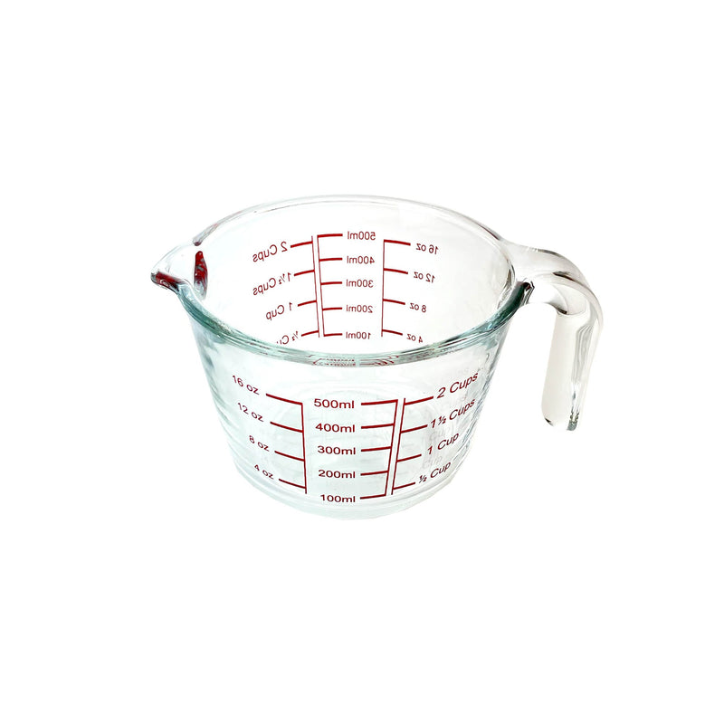 TALIONA BOROSILICATE  GLASS MEASURING CUP 0.50 LITER, CLEAR