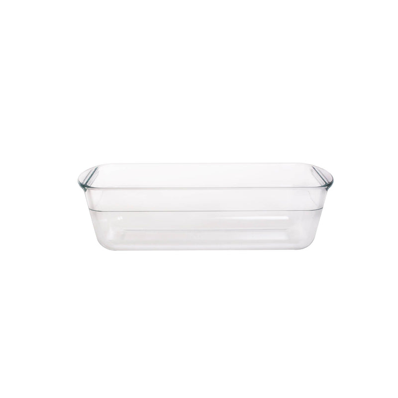 TALIONA BOROSILICATE  GLASS RACTANGLE BREAD PAN 1.5 LITER, CLEAR