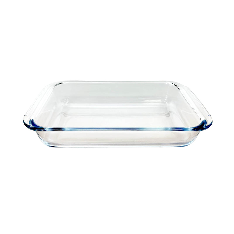 TALIONA BOROSILICATE  GLASS RACTANGLE BAKEWARE WITH LID 1 LITER, GREEN/CLEAR COLOR