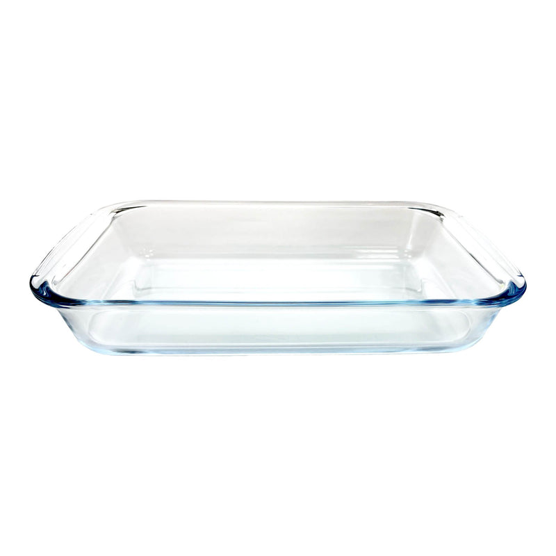 TALIONA BOROSILICATE  GLASS RACTANGLE BAKEWARE WITH LID 1.6 LITER, GREEN/CLEAR COLOR