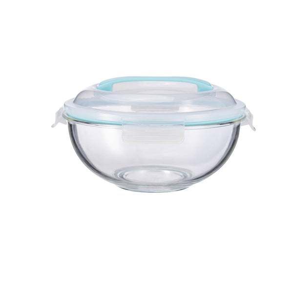 TALIONA BOROSILICATE GLASS MIXING BOWL WITH LID 3.5 LITER/37 CM, CLEAR