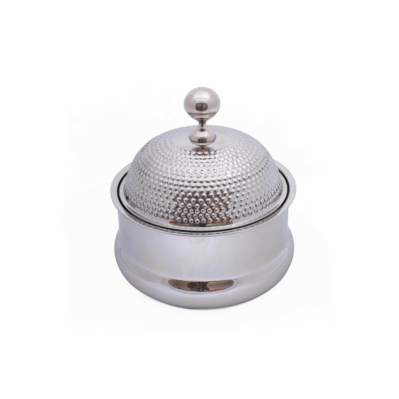 ZOLTEN STAINLESS STEEL PEARL HOTPOT WITH SILVER KNOB 3  LITER, SILVER COLOR