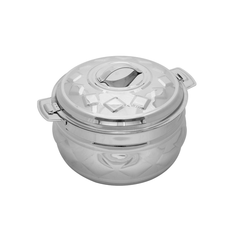 ZOLTEN STAINLESS STEEL NEW DIAMOND HOTPOT 1.5 LITER, SILVER COLOUR