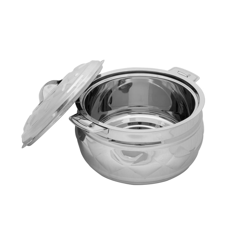 ZOLTEN STAINLESS STEEL NEW DIAMOND HOTPOT 1.5 LITER, SILVER COLOUR